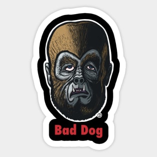 Bad Dog Wolfman Sticker